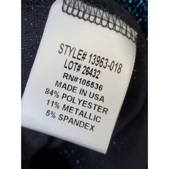 Slinky Brand Women's Blue Polyester Round Neck Long Sleeve Pullover Sweater 1X - Picture 10 of 13